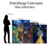 Extralarge canvas size reference