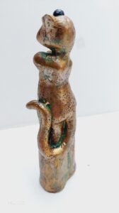 Bastet Golden Sculpture