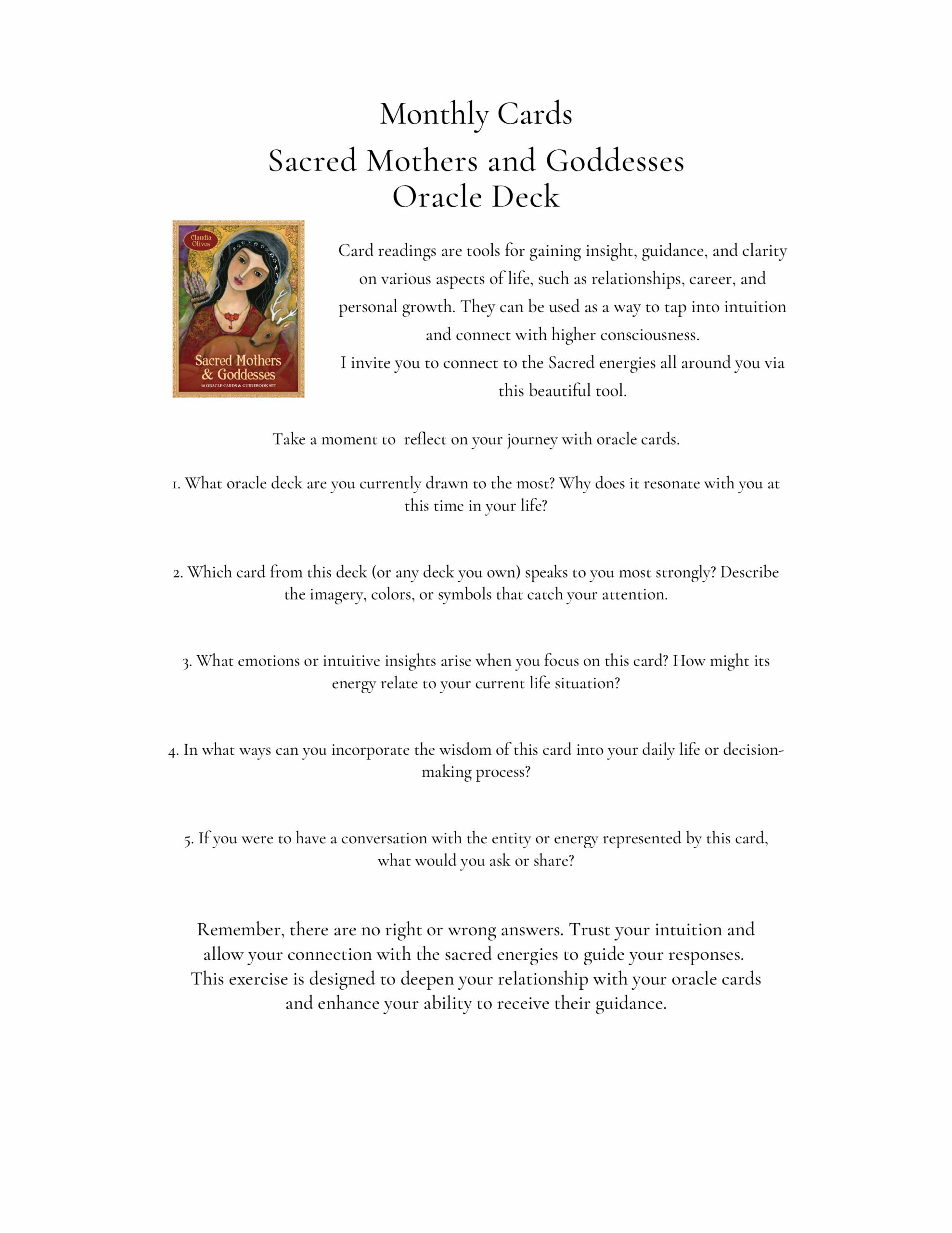 Sacred Mothers and Goddesses Grimoire