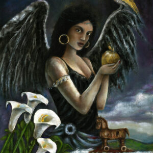 Eris Greek Goddess of Chaos Art Print. Reproduction on Canvas