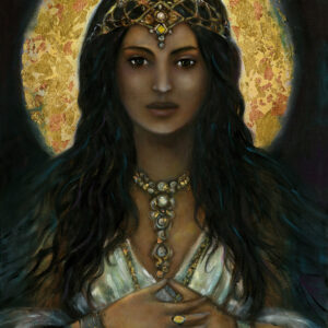 Ishtar Mesopotamian Goddess of Love Art Print. Reproduction on Canvas