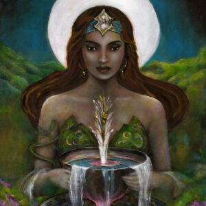 Panacea Greek Goddess of Healing Art Print. Reproduction on Canvas