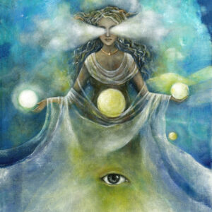 Theia Greek Goddess of Light Art Print. Reproduction on Canvas