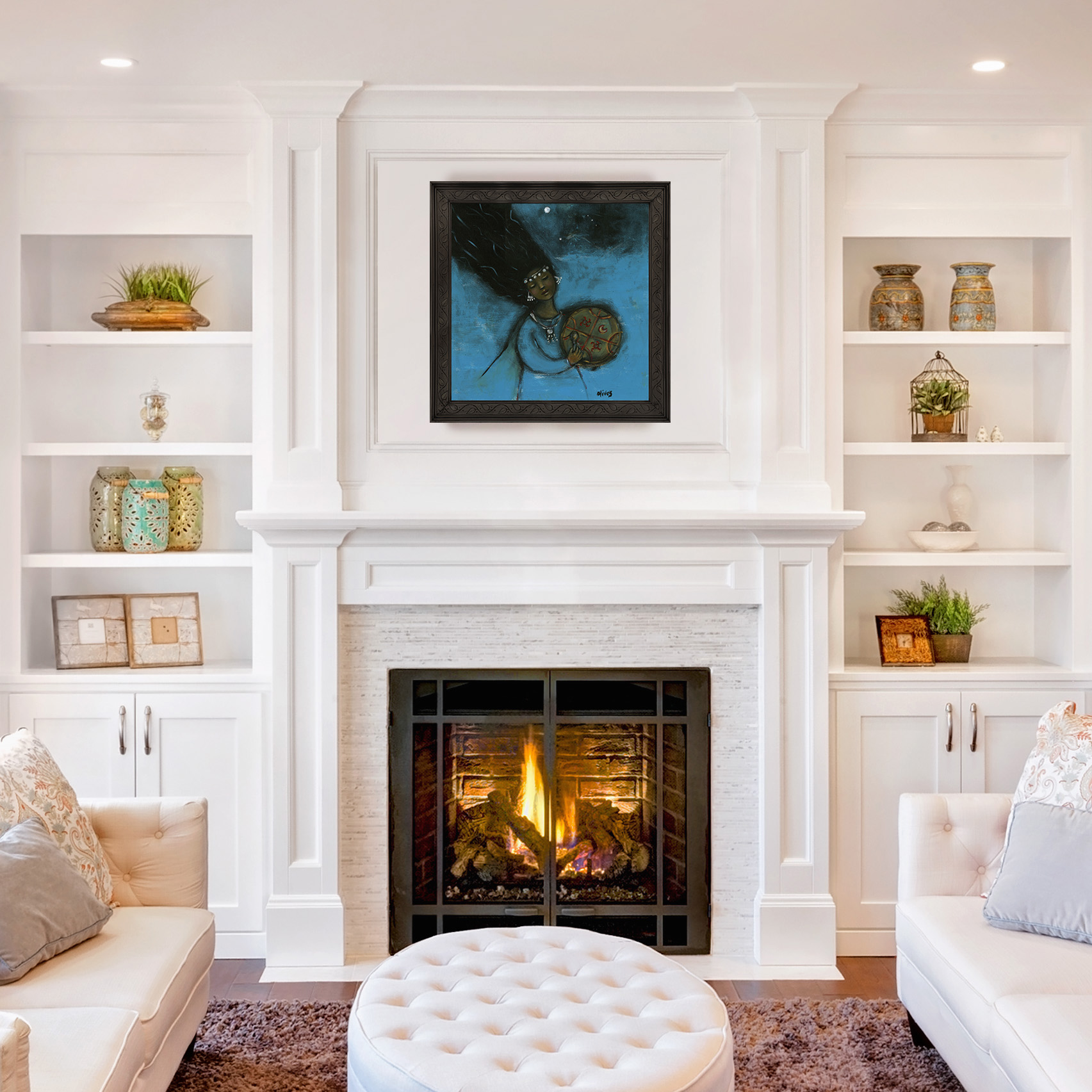 Modern contemporary bathroom 3d rendering image.Decorate wall an