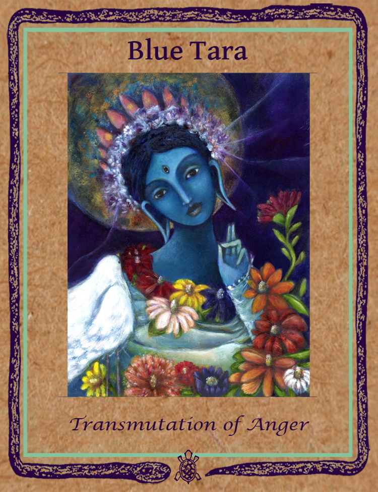 Blue Tara Small Backing card