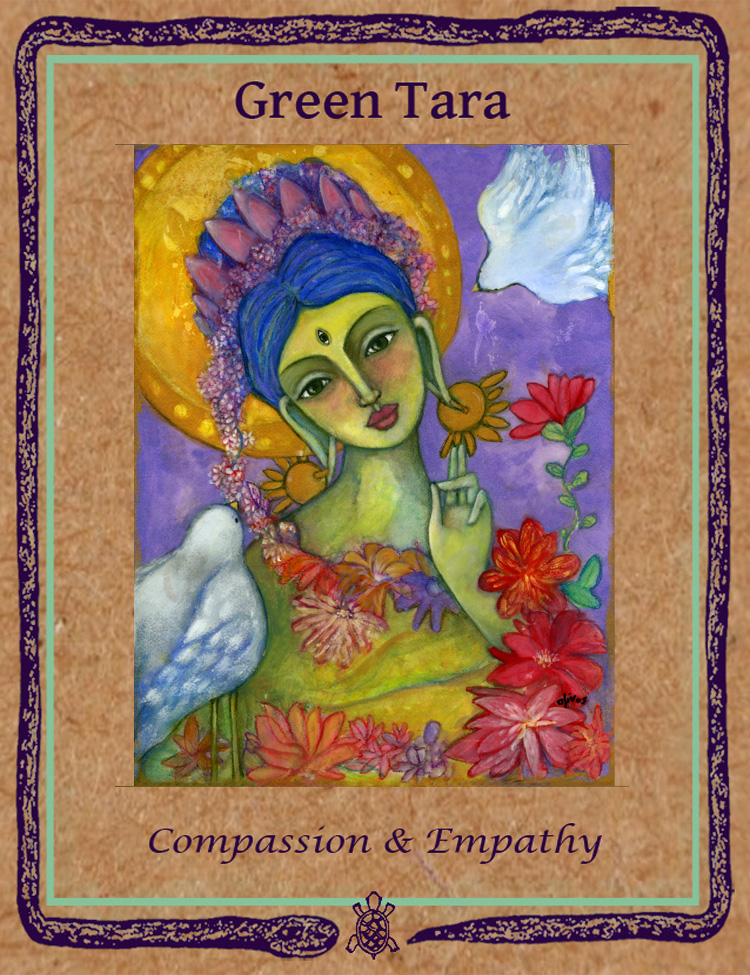 Green Tara Gift Box Card