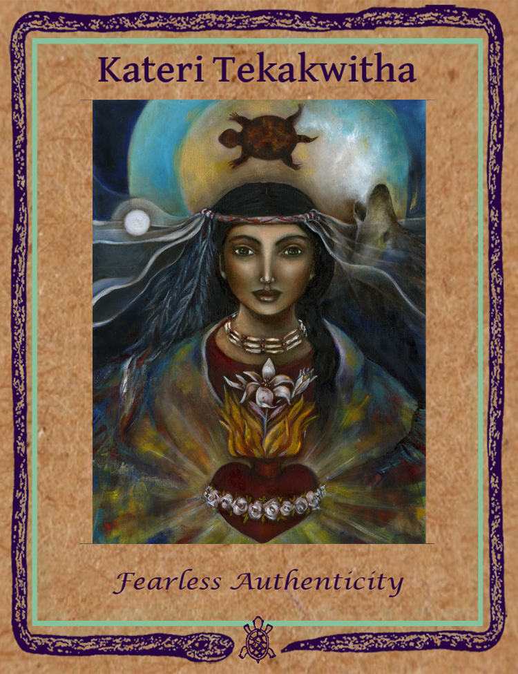 Kateri Tekakwithai Gift Box Card