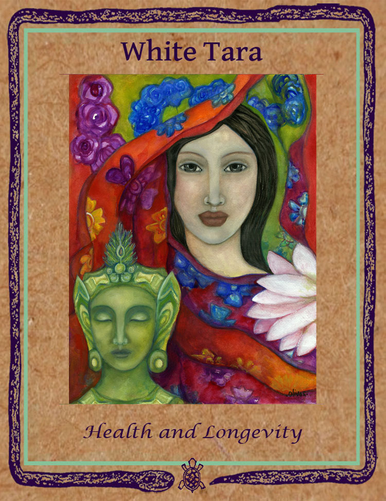 White Tara Gift Box Card