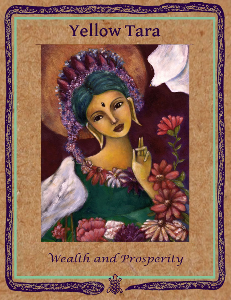 Yellow Tara Gift Box Card